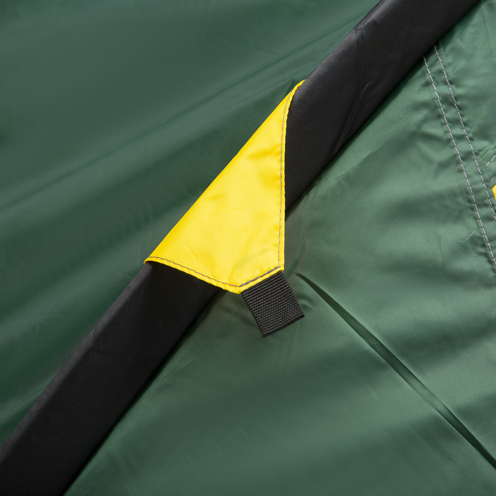 Zelt für 2 Personen 190T Campingzelt mit Heringen Kuppelzelt Glasfaser Polyester Grün+Gelb 325 x 183 x 130 cm