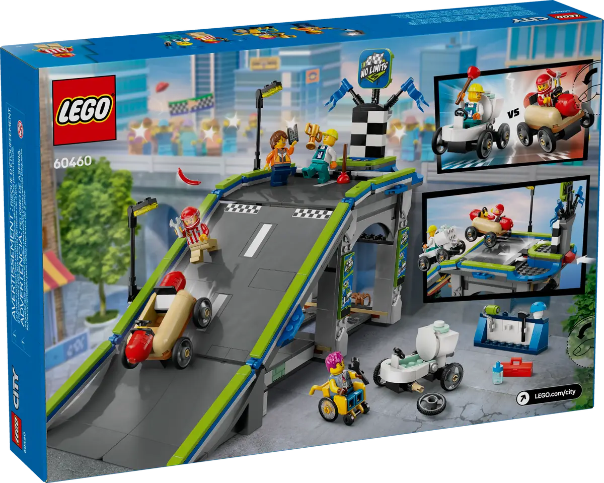 LEGO® 60460 - City Fahrzeuge - keine Limits: Seifenkistenrennen mit Rampe (436 Teile)