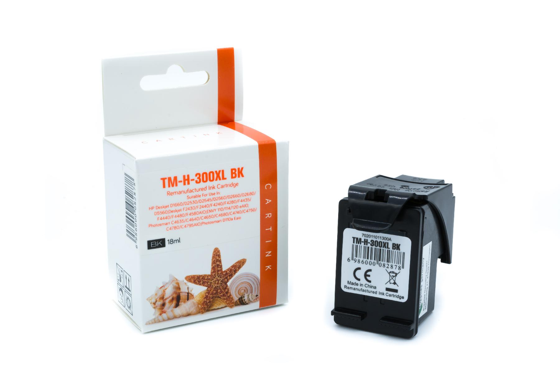 300BKXL Refill Tinte black für HP / CC641EE / 16