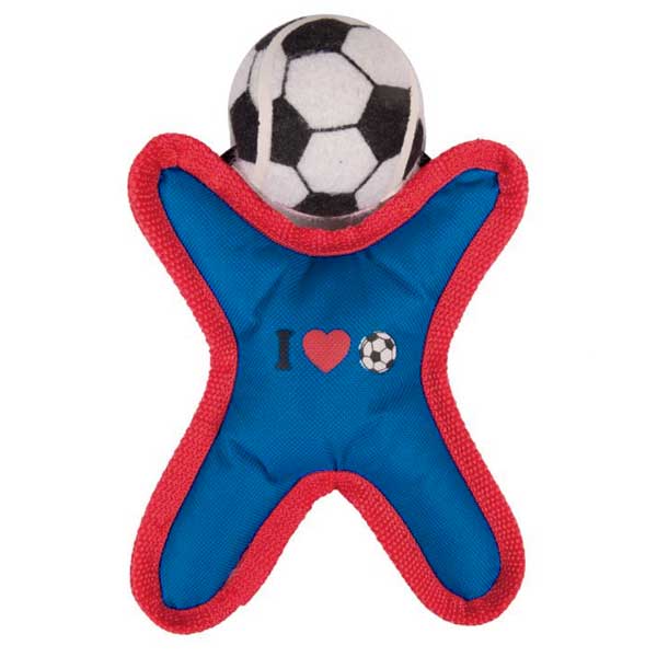 Karlie Flamingo Fußballfigur aus Nylon - Blau Karlie Flamingo Fußballfigur aus Nylon - Blau