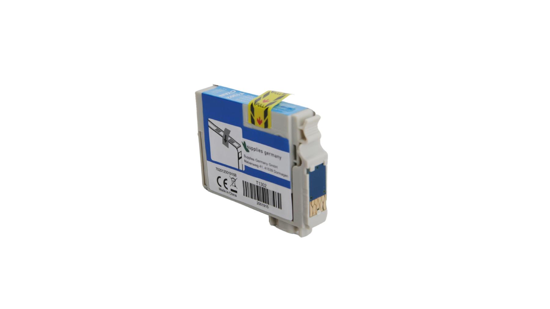 T1302 alternativ Tinte Cyan für Epson / C13T13024020 / 14ml T1302 alternativ Tinte Cyan für Epson / C13T13024020 / 14ml