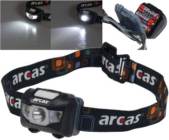 LED-Stirnlampe "HeadLight CREE" 5W, 160 Lumen, inkl. 3x Micro Batterien LED-Stirnlampe "HeadLight CREE" 5W, 160 Lumen, inkl. 3x Micro Batterien