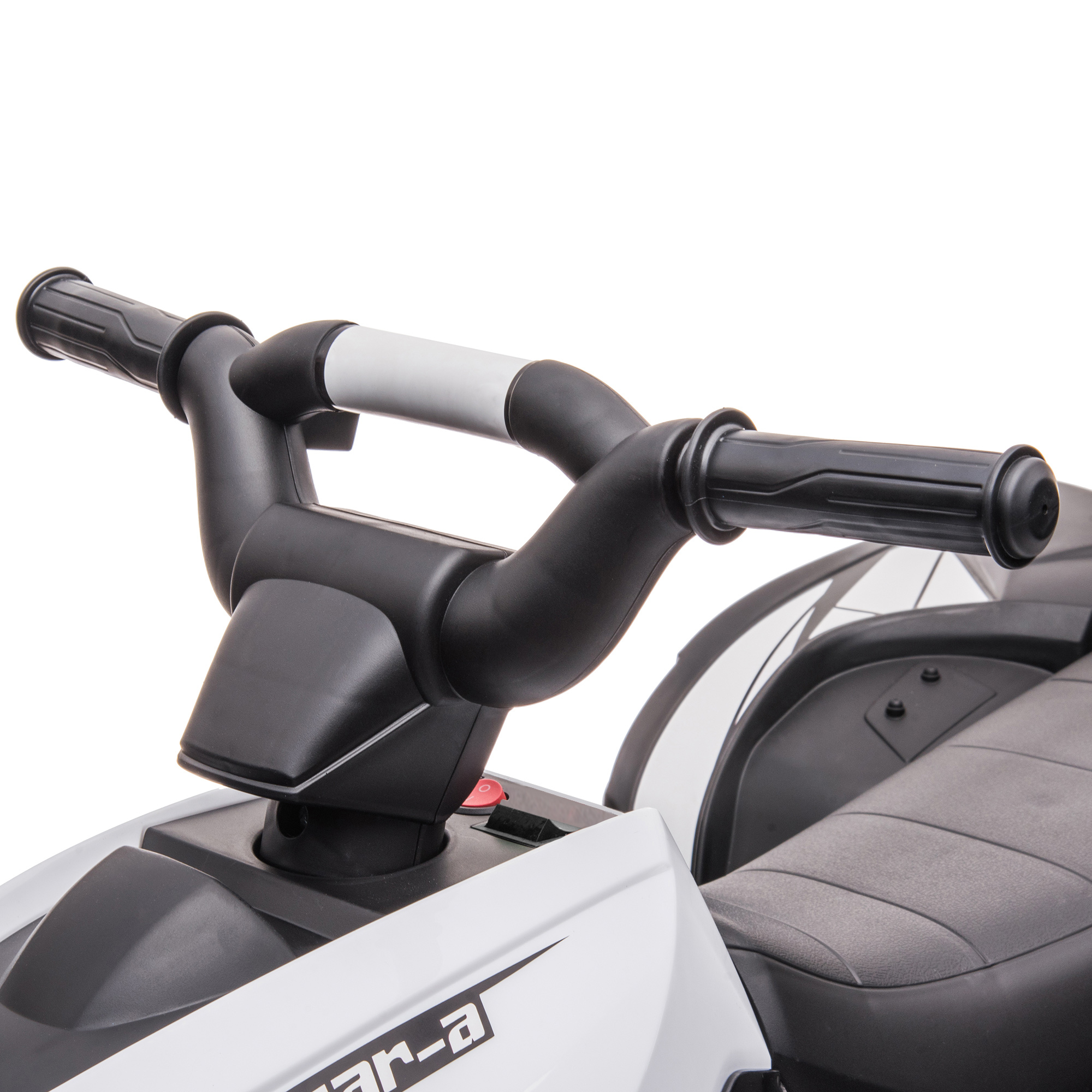 Kinderquad, 6 km/h, Sound- und Lichteffekte, : 83 cm x 53 cm x 55,5 cm, Schwarz + Weiß
