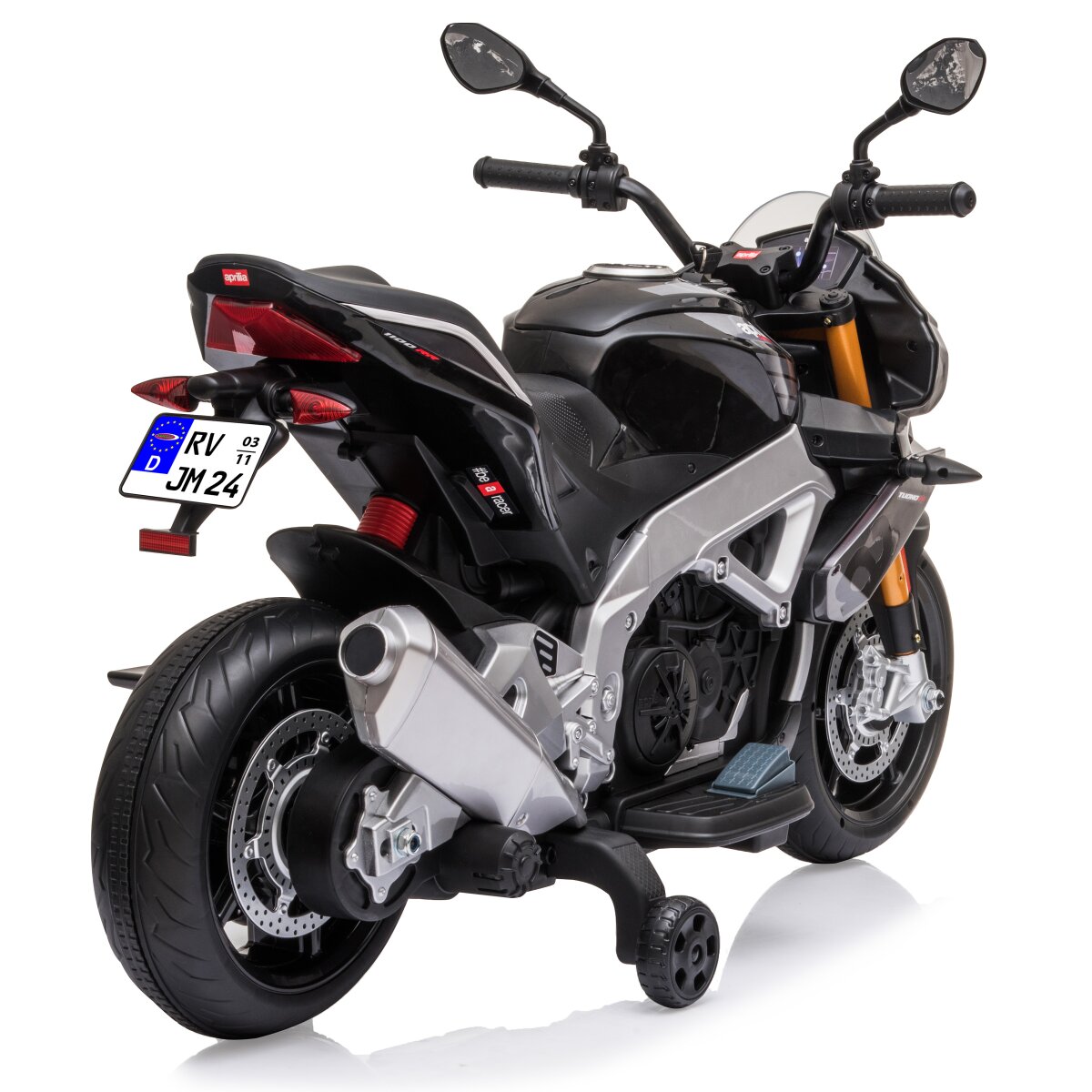 Kinderfahrzeug Aprilia Tuono V4 1100 RR schwarz