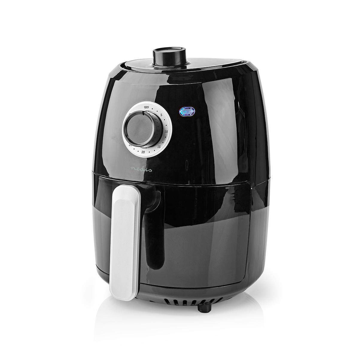 Heißluft Friteuse | 2.4 l | Timer: 30 min | Analog | Aluminium / schwarz Heißluft Friteuse | 2.4 l | Timer: 30 min | Analog | Aluminium / schwarz