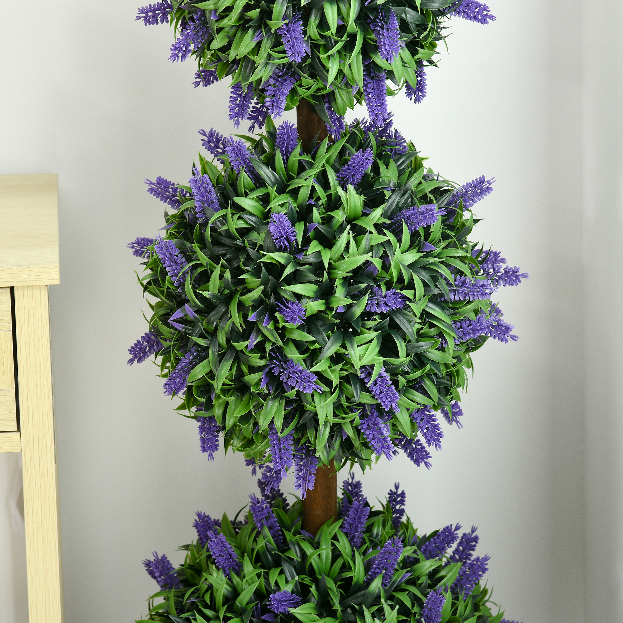 2er-Set Künstliche Pflanzen, UV-beständige Kunstpflanze im Blumentopf, 110 cm Zimmerpflanze für Wohnzimmer, Garten