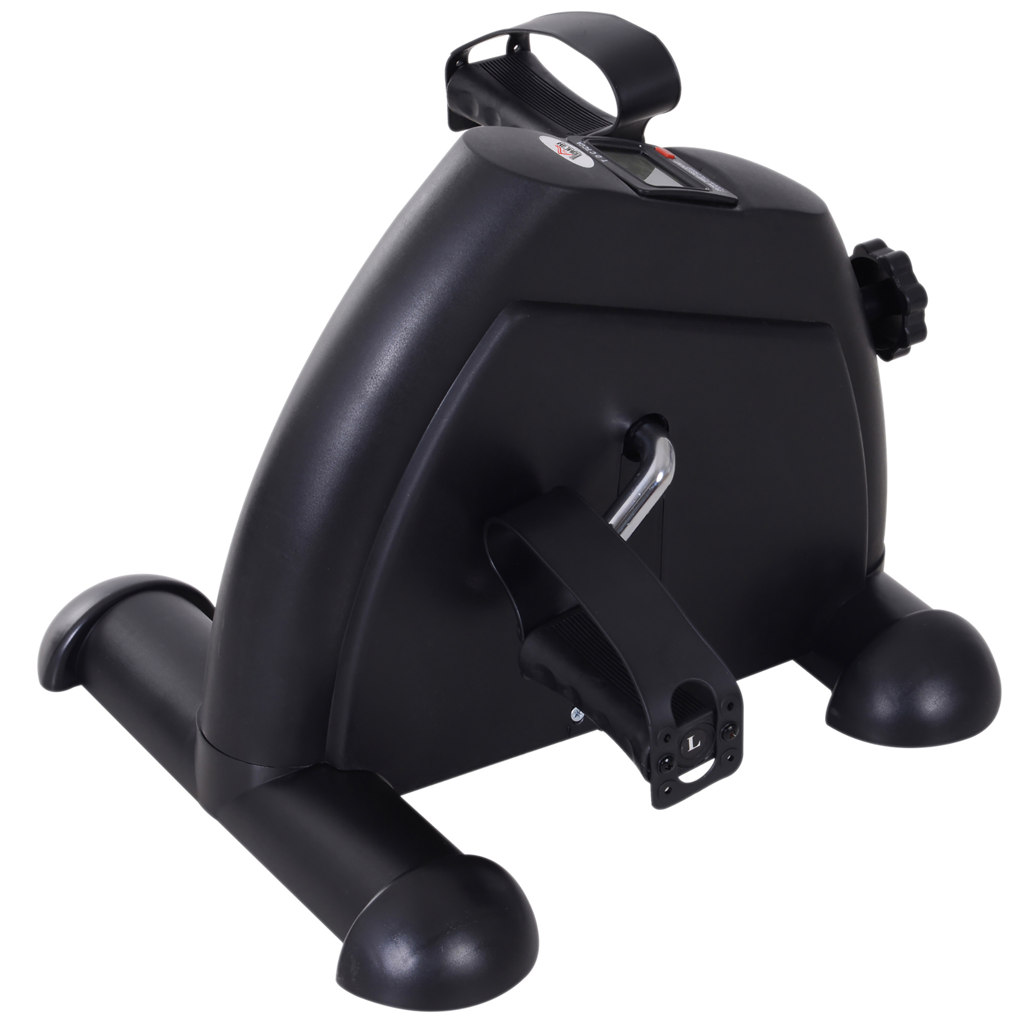 Mini Heimtrainer Arm-und Beintrainer Pedaltrainer für Senioren mit LCD-Display verstellbarer Widerstand Fitnessbike Hometrainer für Zuhause Heim Büro 35 x 40 x 31 cm Schwarz