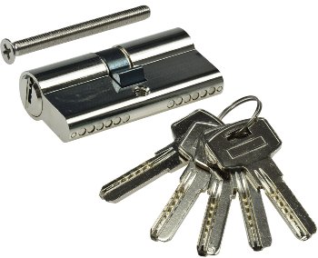 Schließzylinder 60mm (30+30mm), Profil-Zylinder, 5 Sicherheits-Schlüssel