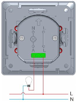 MILOS Bewegungsmelder 160°,weiß matt, LED geeignet,  250V~, Unterputz, 2-Draht