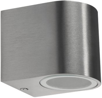 Außen-Wandleuchte "CTW-1", für 1x GU10, IP44, Edelstahl poliert Außen-Wandleuchte "CTW-1", für 1x GU10, IP44, Edelstahl poliert