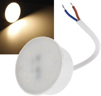 LED-Modul "Piatto W3" warmweiß, 120°, 2900K, 230V, 3W, 240lm, 50x24mm LED-Modul "Piatto W3" warmweiß, 120°, 2900K, 230V, 3W, 240lm, 50x24mm