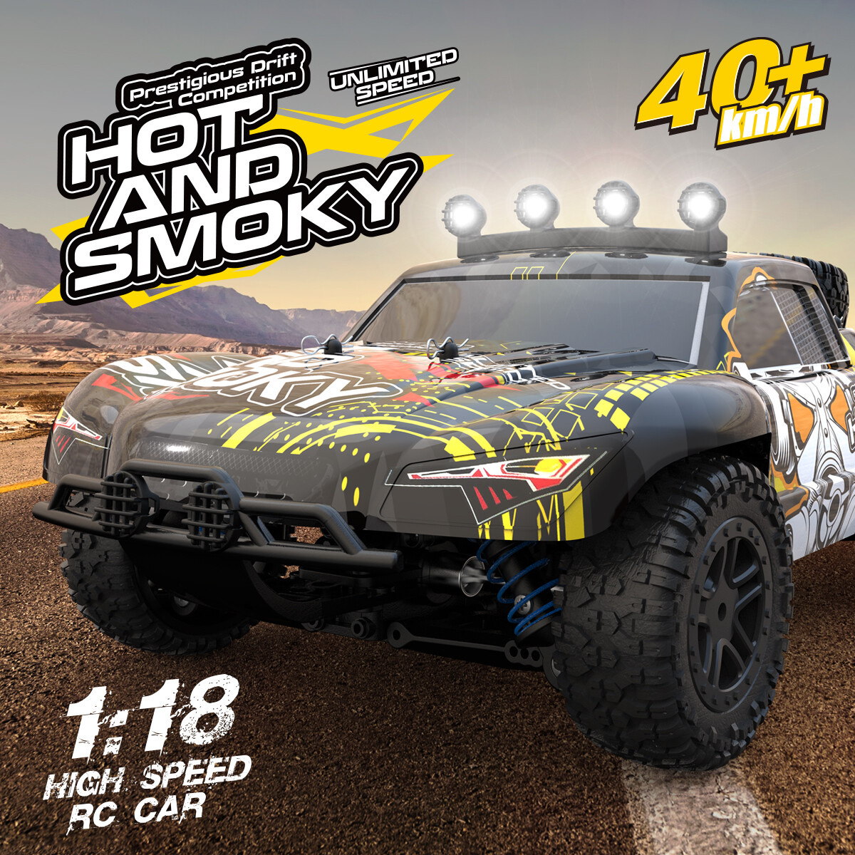 RC Buggy 1:18, 40 km/h, Allradantrieb - LiIon - "HS301-1E"