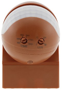 Aufputz Bewegungsmelder "CBM-Slim" 180°, LED geeignet, IP44, 1-800W, ziegelrot