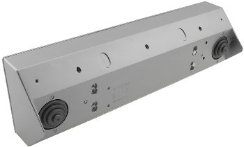 4-fach Steckdosenblock + 2x USB, silber, 250V~/ 16A, Aufbaumontage, USB 3,1A