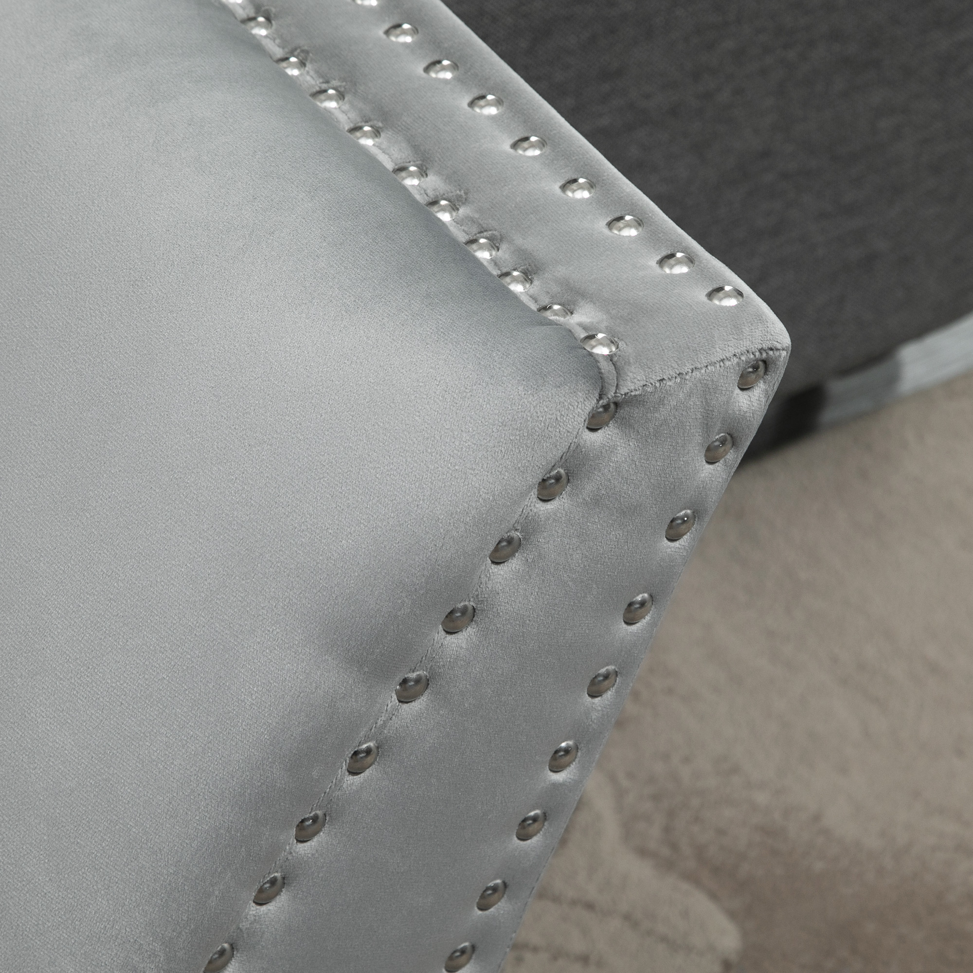 Polsterbank Sitzbank Klavierbank Pianobank mit Samtoptik Bettbank für Schlafzimmer Wohnzimmer, Flur, Gummiholz Hellgrau 114 x 46 x 56 cm