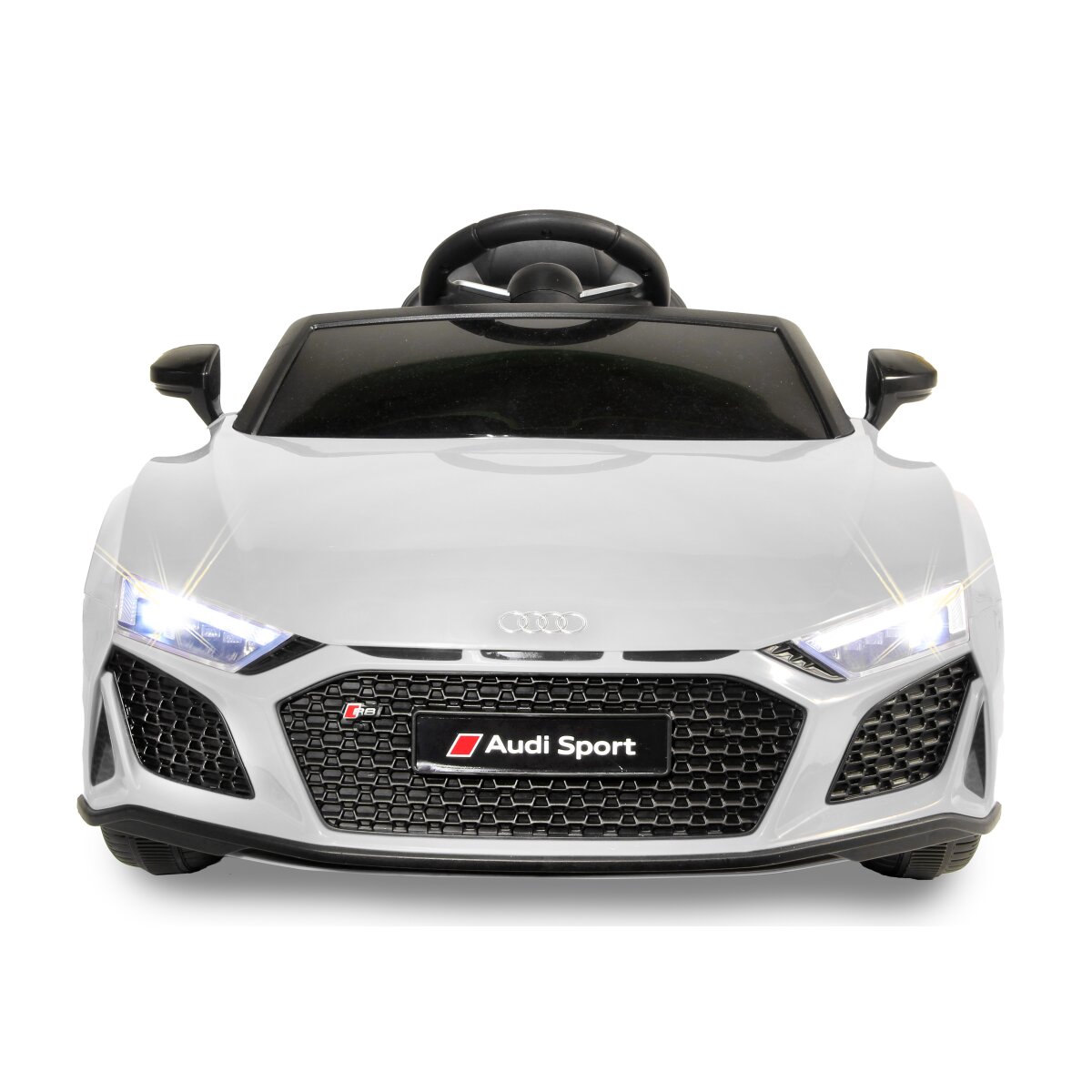 Kinderfahrzeug Audi R8 Spyder weiß Einhell Power X-Change inkl. Starter Set