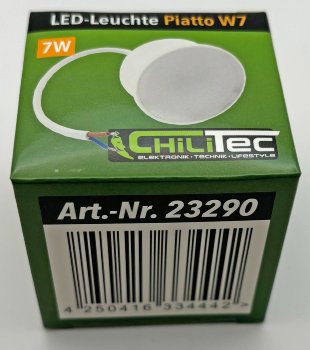 LED-Modul "Piatto W7" warmweiß, 120°, 2900K, 230V, 7W, 540lm, 50x24mm