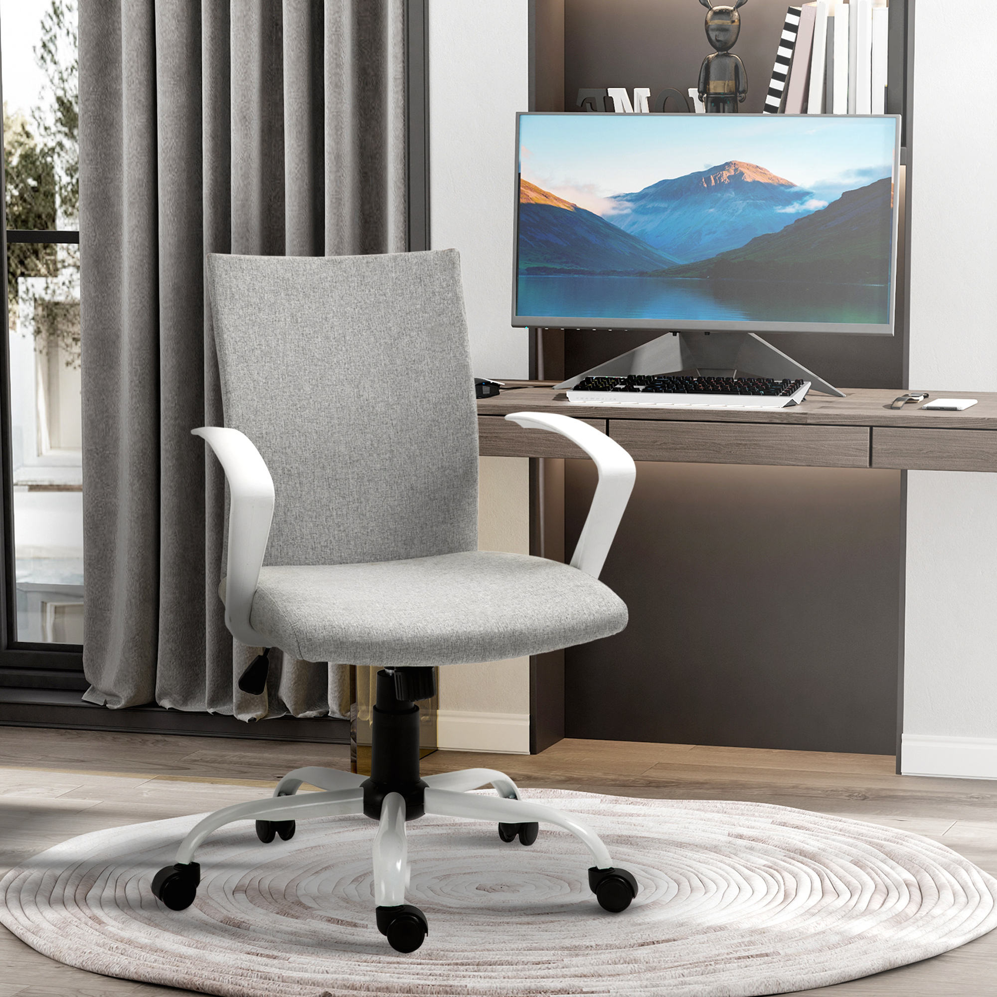 Bürostuhl Drehstuhl höhenverstellbarer Home-Office-Stuhl Schaumstoff Nylon