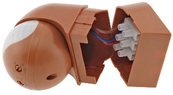 Aufputz Bewegungsmelder "CBM-Slim" 180°, LED geeignet, IP44, 1-800W, ziegelrot