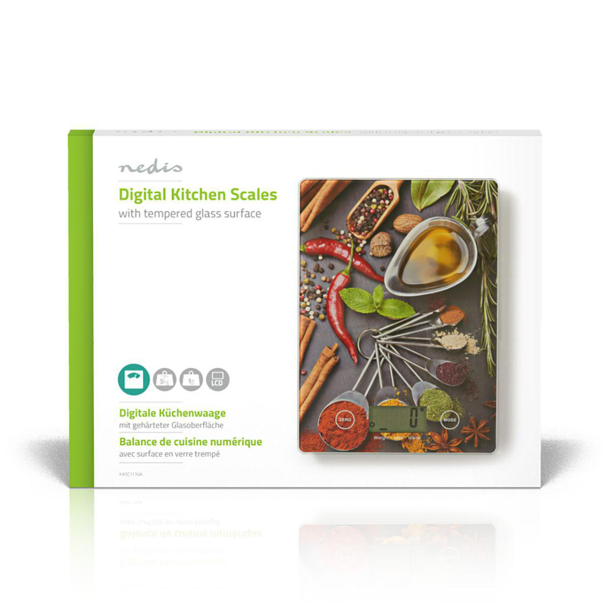 Küchenwaagen | Digital | Glas / Kunststoff | mehrfarbig