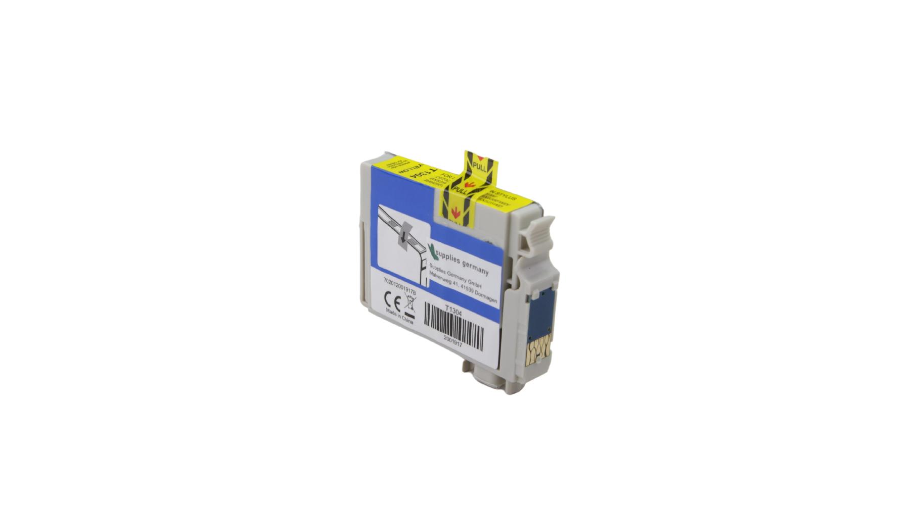 T1304 alternativ Tinte gelb für Epson / C13T13044020 / 14ml T1304 alternativ Tinte gelb für Epson / C13T13044020 / 14ml
