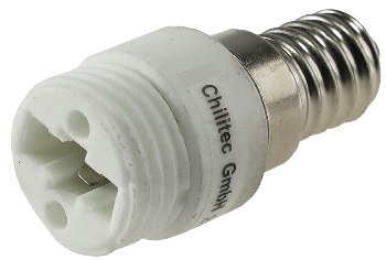 Lampensockel-Adapter, Keramik, E14 auf G9 Lampensockel-Adapter, Keramik, E14 auf G9