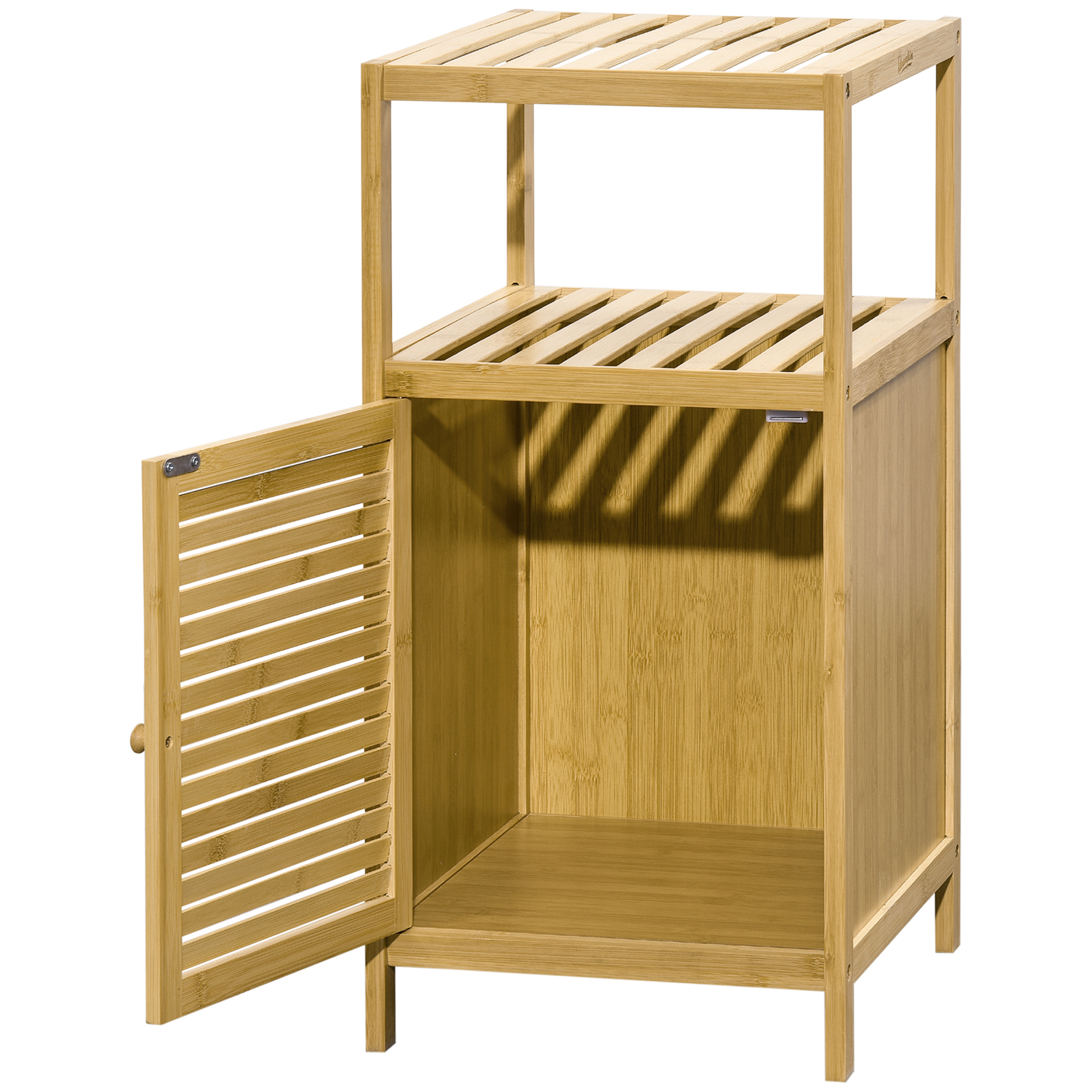 Badezimmerschrank Badregal, Bambus, 1Ablage, 1 Schrank, 33 cm x36,5 cm x67 cm, Natur Badezimmerschrank Badregal, Bambus, 1Ablage, 1 Schrank, 33 cm x36,5 cm x67 cm, Natur