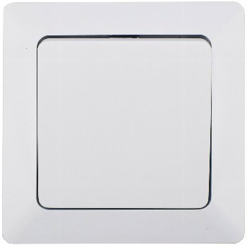 MILOS Wechsel-Schalter, UP, weiß matt, 250V~/ 10A, inkl. Rahmen, Steckanschluss