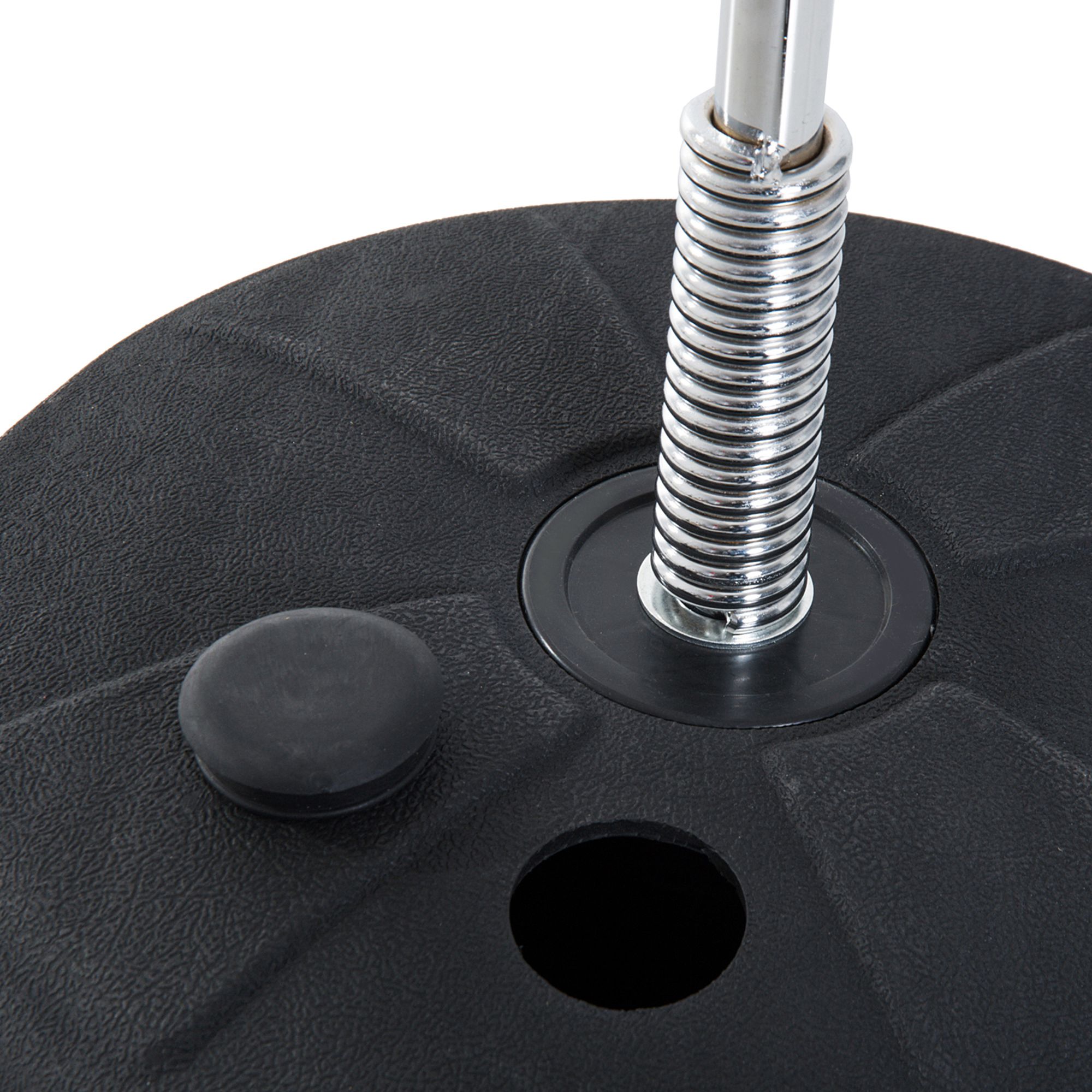 Box-Set mit Punchingball, höhenverstellbar, inkl, Boxhandschuhe, 126-144cm, Schwarz