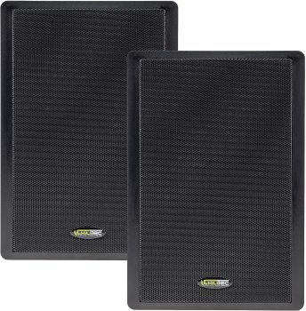 Flatpanel-Lautsprecher, 40W, schwarz, Surround, 4 Ohm, 86dB, 2-Wege, Paar