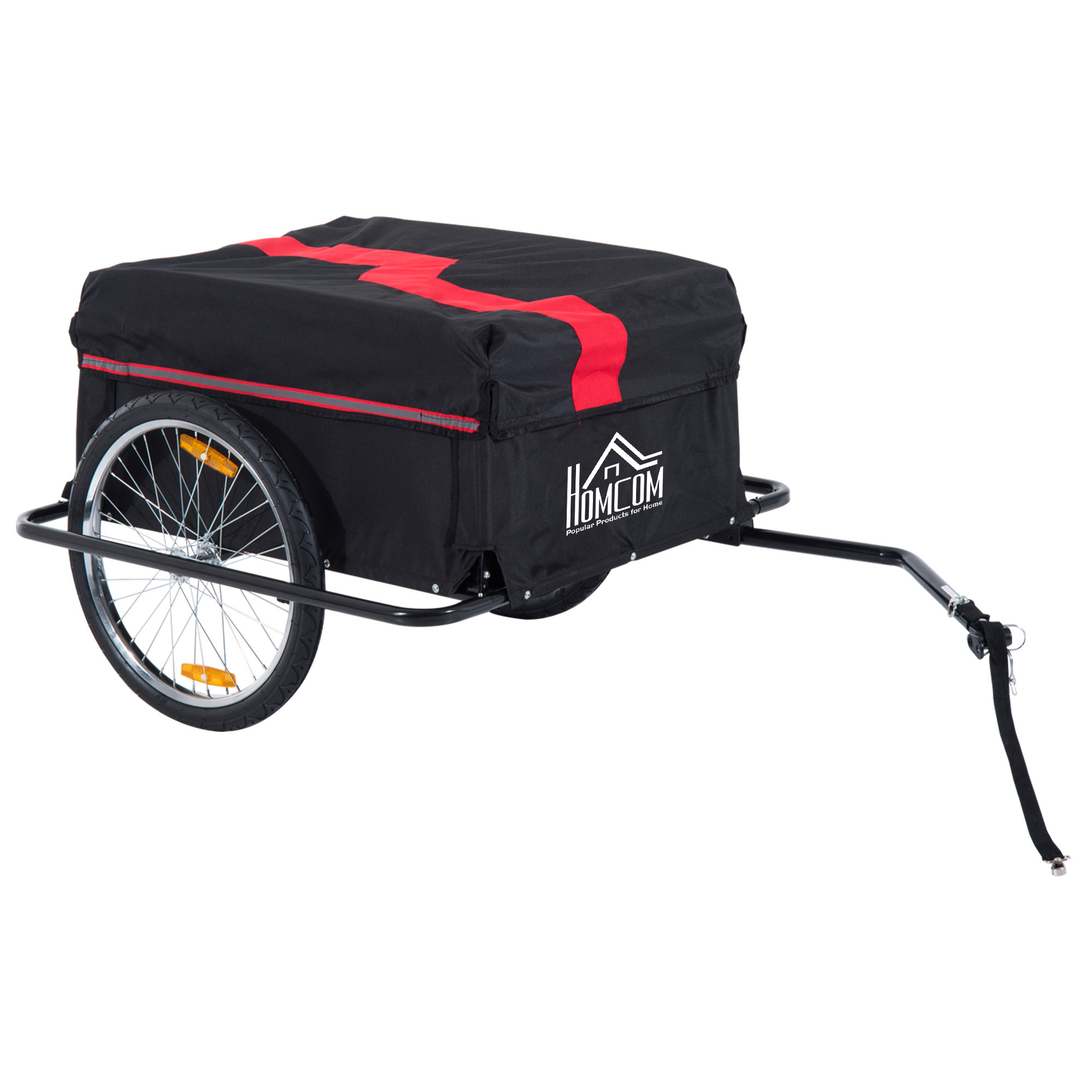Fahrradanhänger Klappbar Lastenanhänger mit Kupplung,Transportwagen bis 40 kg belastbar, Transportanhänger Anhänger für Fahrrad Handwagen 140 x 88 x 60 cm