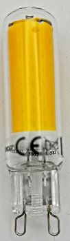 LED Stiftsockel G9, 4W, 480lm, dimmbar, 330°, 230V, 3000k / warmweiß, Glas