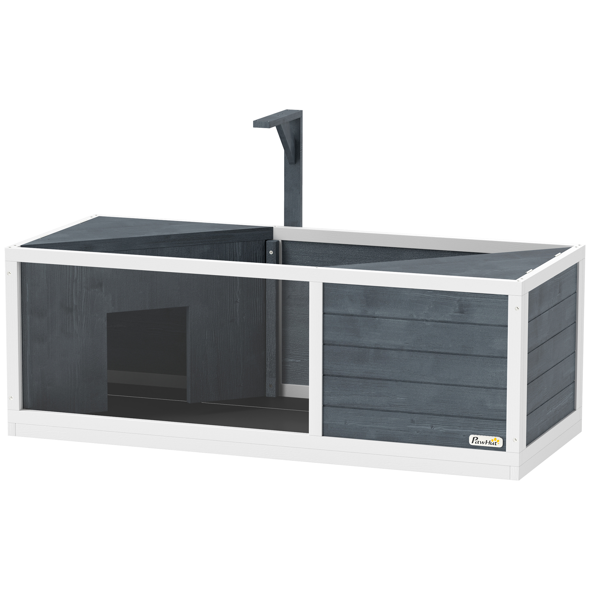 Schildkrötenhaus mit leicht zu öffnender Oberseite, Lampenvorrichtung, transparenter Front, 120 x 50 x 40 cm, Grau Schildkrötenhaus mit leicht zu öffnender Oberseite, Lampenvorrichtung, transparenter Front, 120 x 50 x 40 cm, Grau