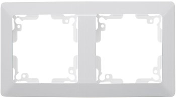 MILOS 2-fach Rahmen, weiß matt
