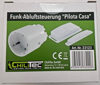 Funk Abluftsteuerung "Pilota Casa", z.B. für Dunstabzugshauben, max. 2000W