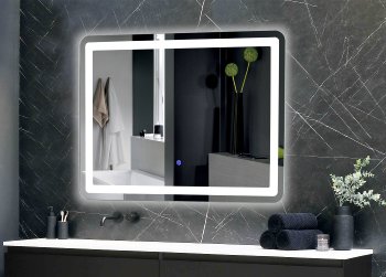 LED Spiegel "Espelho Q70" 70x50cm, 230V, 23W, 1750lm, 4000K, Touchschalter LED Spiegel "Espelho Q70" 70x50cm, 230V, 23W, 1750lm, 4000K, Touchschalter