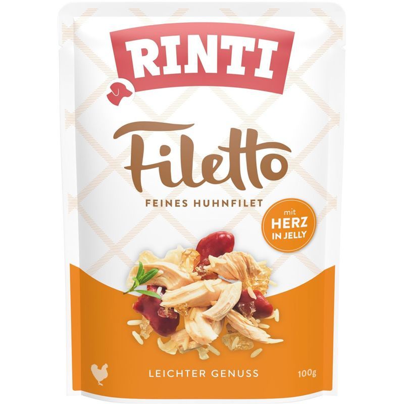 Rinti Filetto Jelly Huhn & Hühnerherz 100g