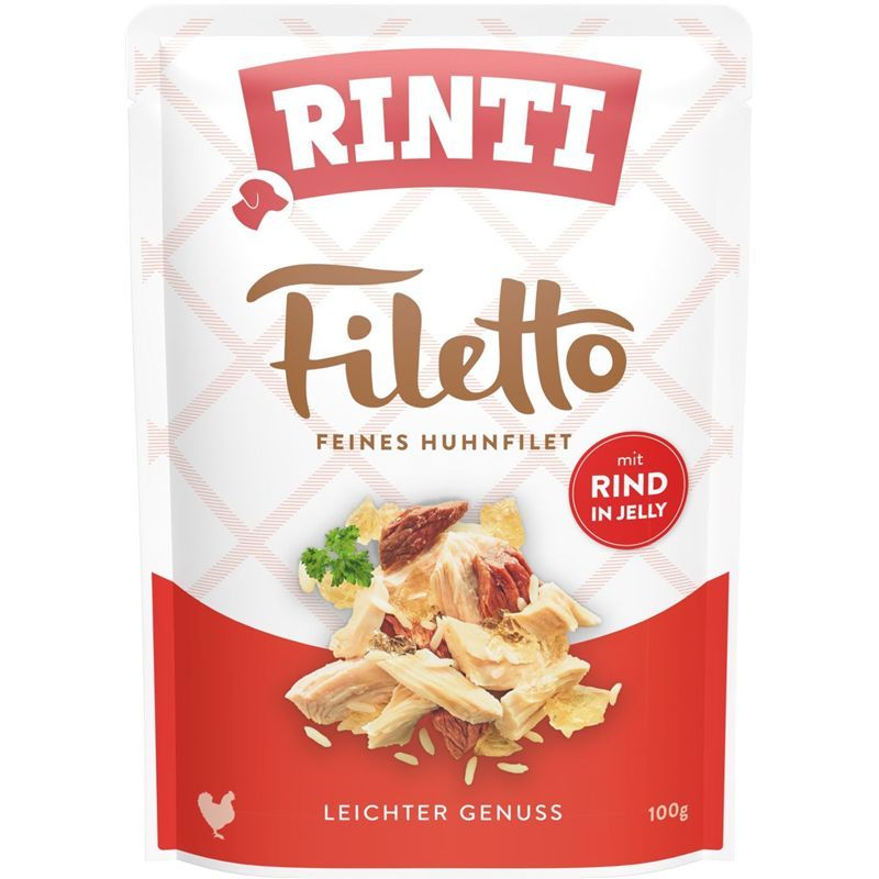 Rinti Filetto Jelly Huhn & Rind 100g
