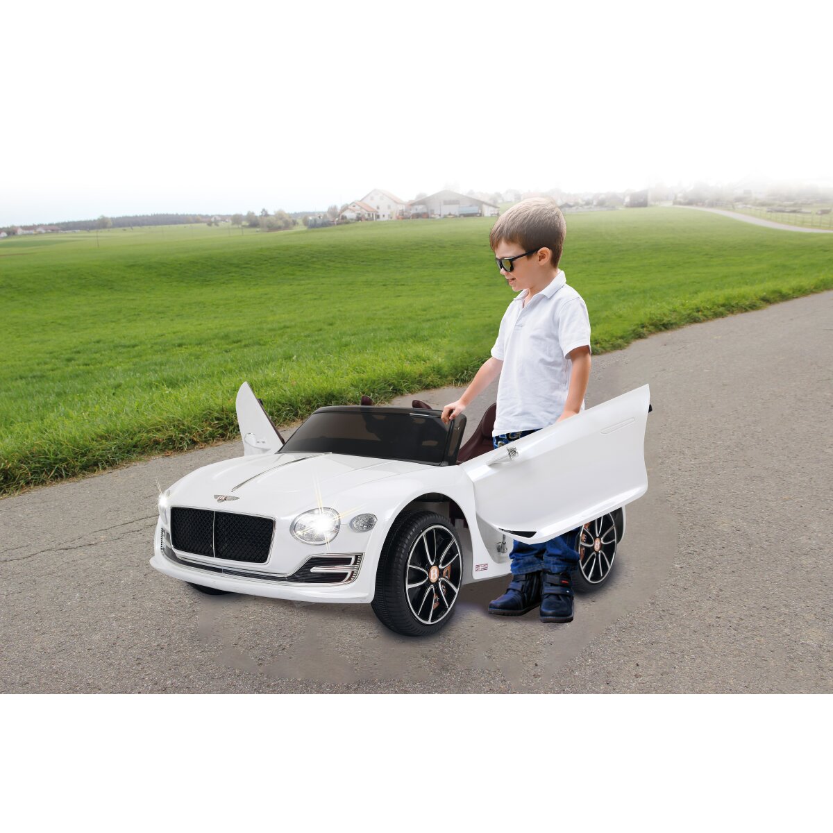 Kinderfahrzeug Bentley EXP12 weiss