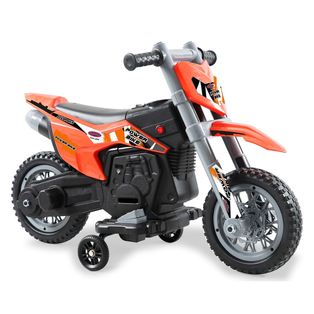 Kinderfahrzeug Motorrad Power Bike orange