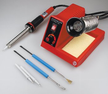 Lötstation "CT-LSK" regelbar 150-450°C, 230V/58W, mit 2 Spitzen + 2 Tools