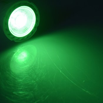 LED Strahler GU10 "LDS-50" grün, 38°, 230V/5W