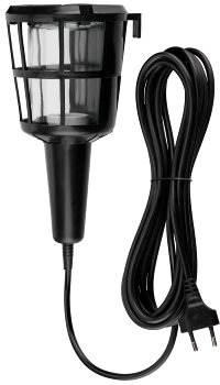 REV Handleuchte / Arbeitsleuchte, für E27, 5m Kabel, ohne Leuchtmittel