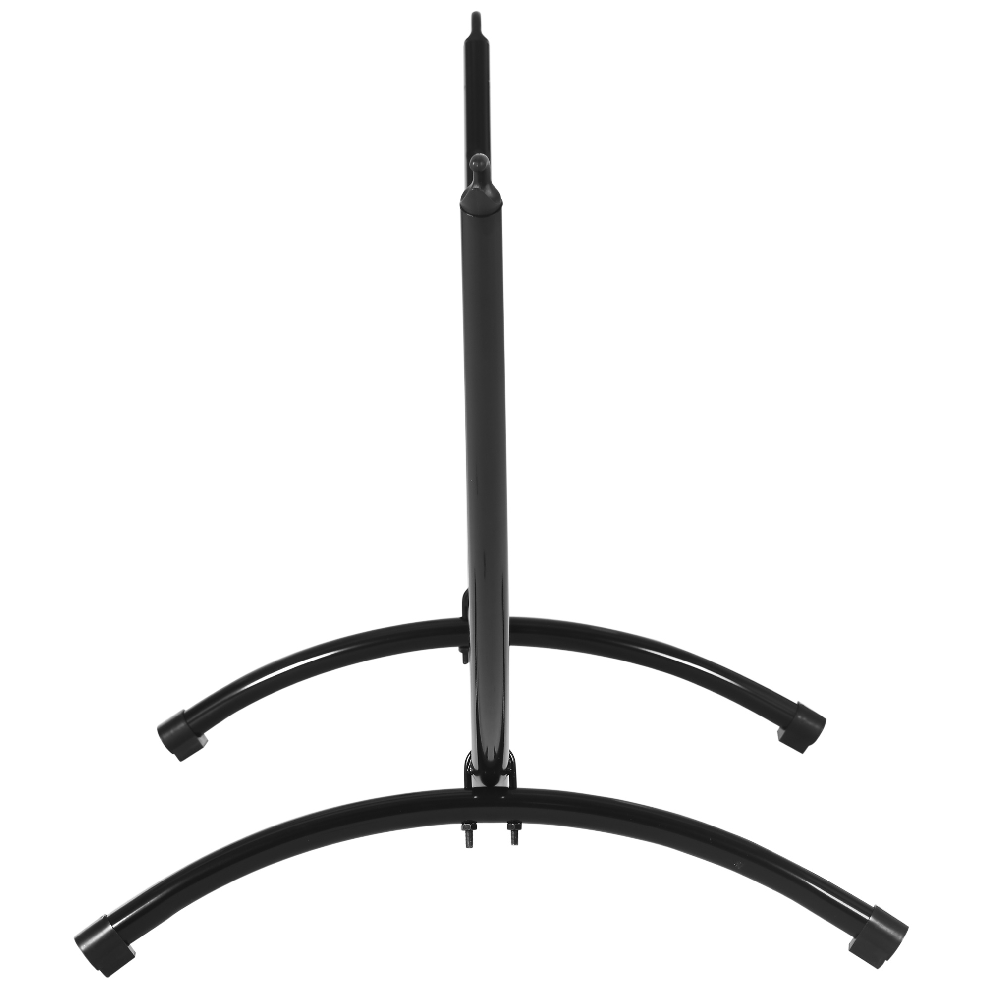 Hängemattengestell Outdoor aus Stahl 300cm x 90cm x100cm Hängemattenständer mit Zugseil bis 120 kg Hängesessel Gestell für Garten Strand Camping Schwarz