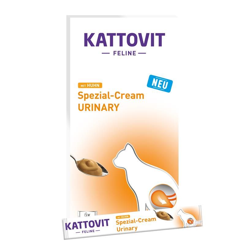 Kattovit Urinary Spezial-Cream mit Huhn 6x15g Kattovit Urinary Spezial-Cream mit Huhn 6x15g