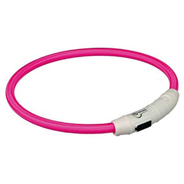 Trixie Flash Leuchtring USB Pink - L-XL Trixie Flash Leuchtring USB Pink - XS-S