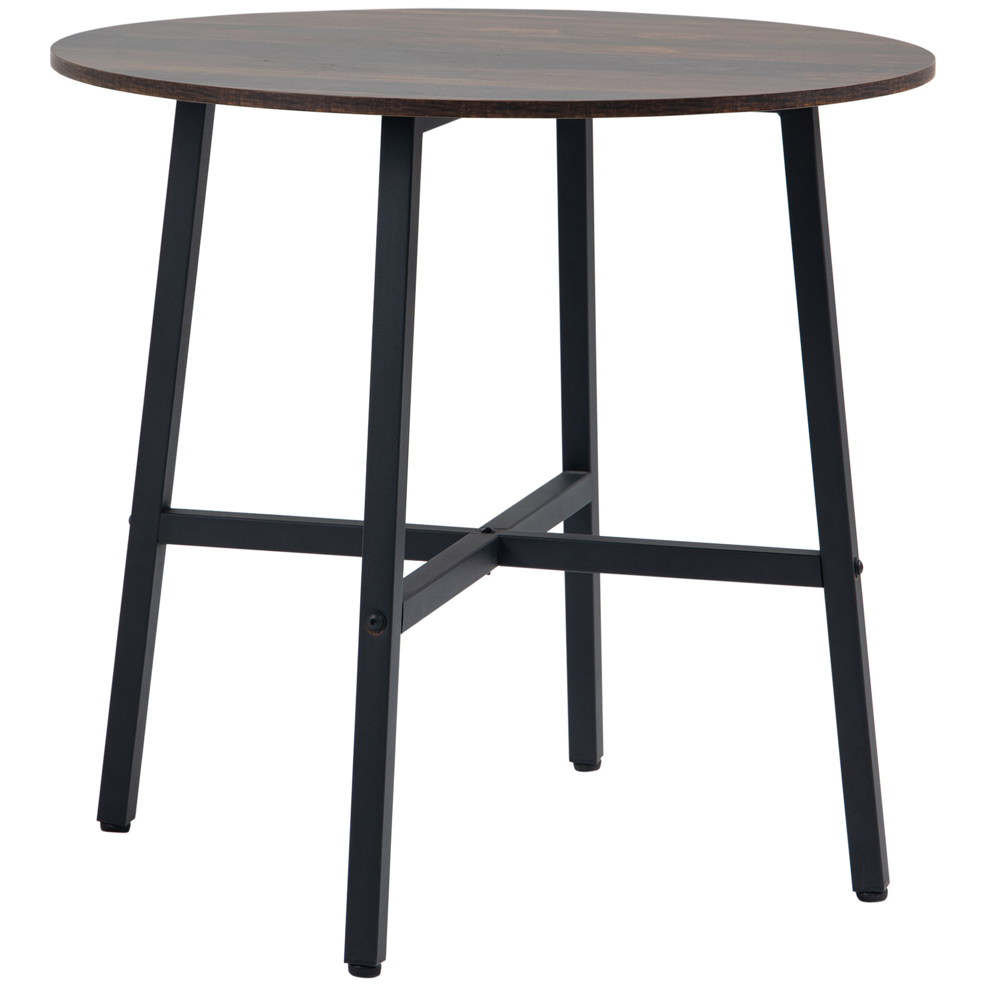 Esstisch Küchentisch, großer Tisch, Industriedesign, Rustikales Design, ?80 x 76 cm, Braun