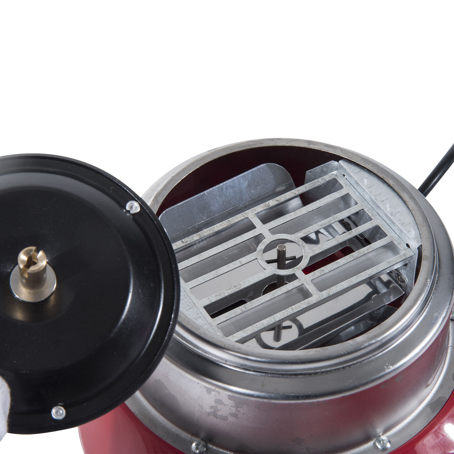 Zuckerwattemaschine, einfach zu bedienendes Zuckerwattegerät, für Erwachsene und Kinder, Edelstahl, PP, Rot