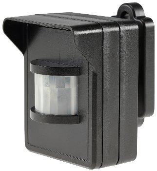 Funk-Bewegungsmelder für "Pilota Casa", IP44, 90°/8m PIR, Aufputz, schwarz Funk-Bewegungsmelder für "Pilota Casa", IP44, 90°/8m PIR, Aufputz, schwarz