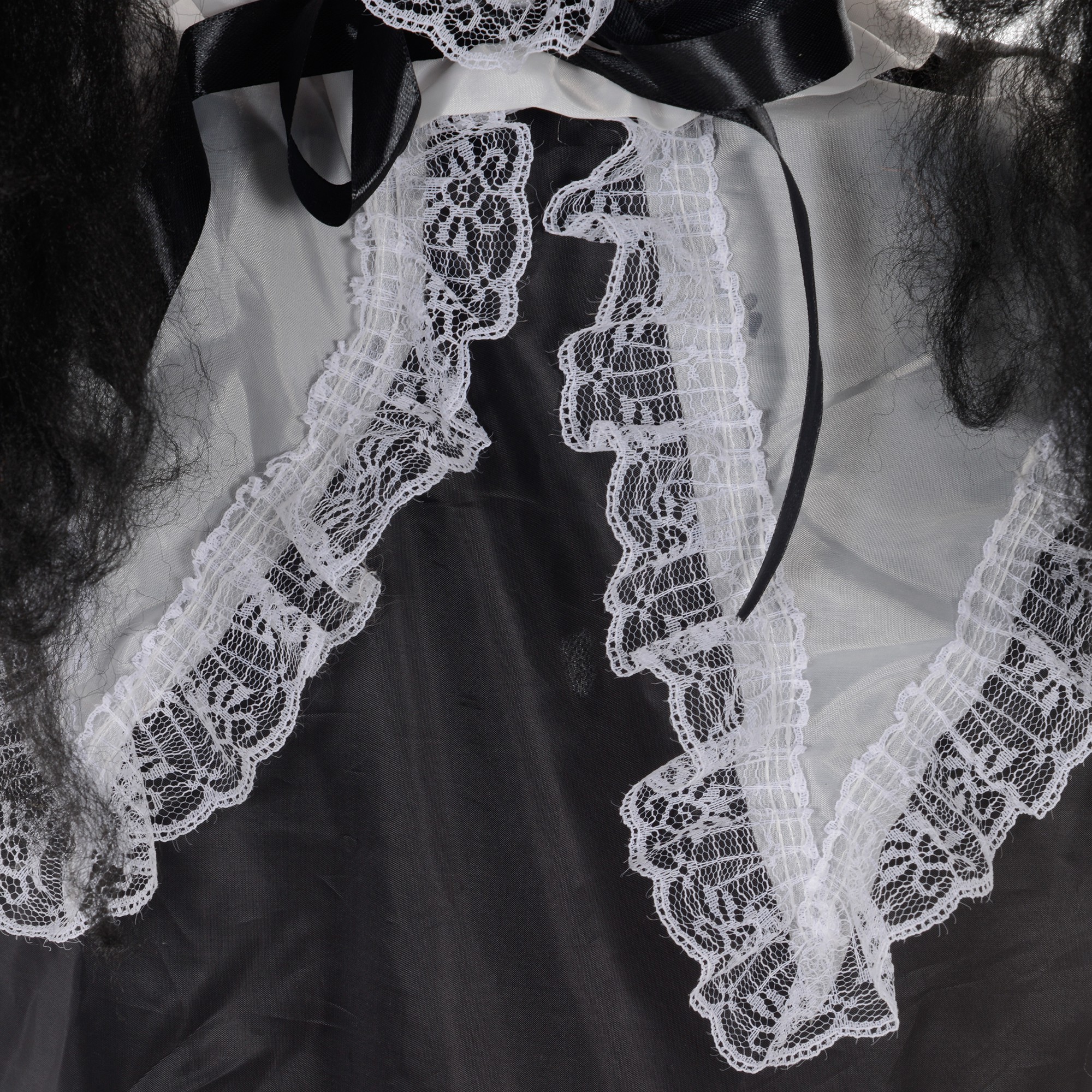 Horrorpuppe, Helloweendeko, gruselige Stimme & Musik, rote Augen, beweglich, 160 cm